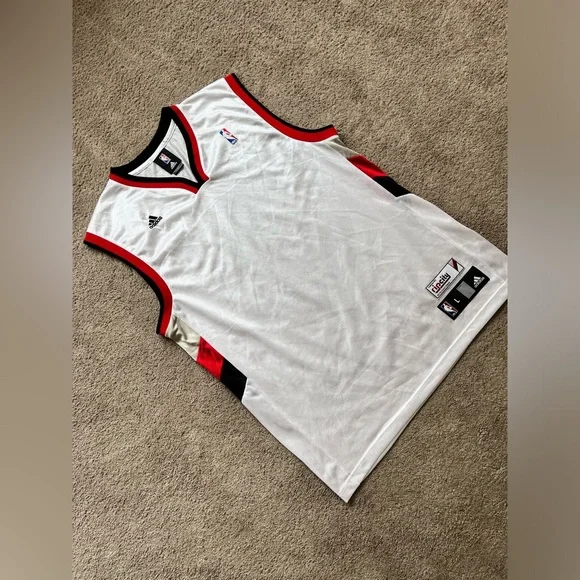 Adidas Portland Trail Blazers Blank White Jersey